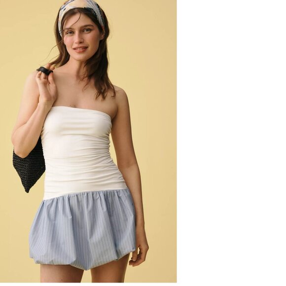 Anthropologie Dresses & Skirts - By Anthropologie NIA Janay Strapless Bubble Mini Dress XL new with tag nwt